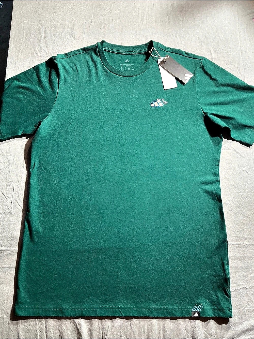 adidas Men's Short Sleeve Tee Green Large Tall NWT